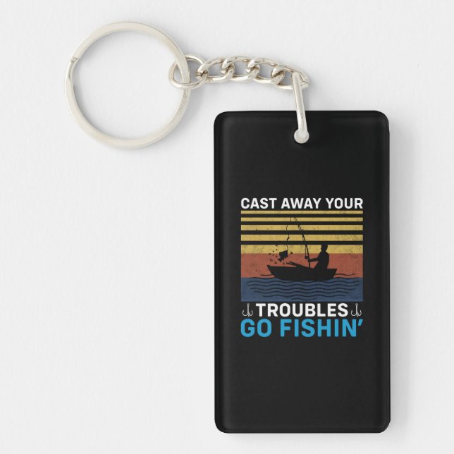 Fisher Go Fishing Key Ring (Front)