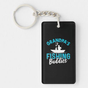 Fisher Grandpa Fishing Friends Key Ring