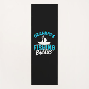 Fisher Grandpa Fishing Friends Yoga Mat