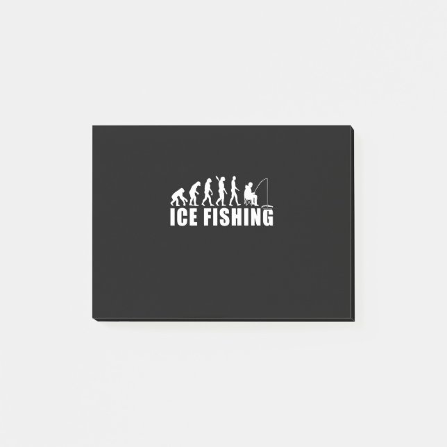 Fisher Ice Fishing Evolution Post-it Notes (Front)