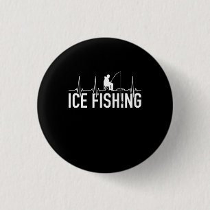 Fisher Ice Fishing Heartbeat 3 Cm Round Badge