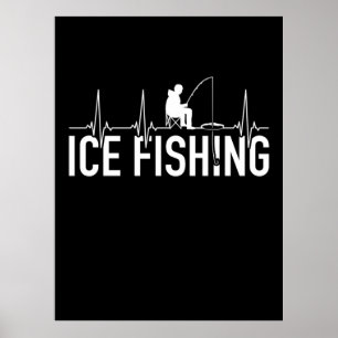 Fisher Ice Fishing Heartbeat Poster