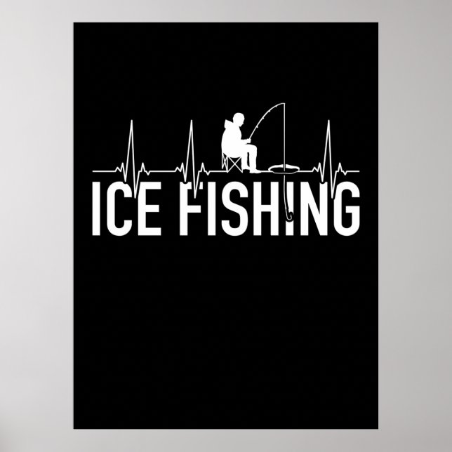 Fisher Ice Fishing Heartbeat Poster (Front)