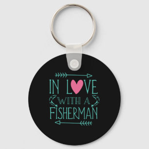 Fisher In Love With A Fisherman Key Ring