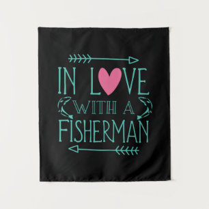 Fisher In Love With A Fisherman Tapestry