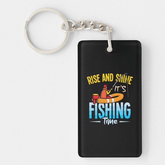 Fisher It Is Fishing Time Key Ring (Front)