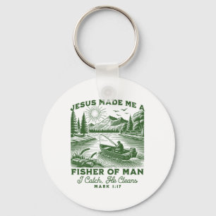 Fisher Of Man Mark 117 Christian Scripture Jesus F Key Ring