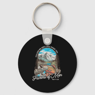 Fisher Of Men Matthew 419 Christian Fishing Dad Bi Key Ring