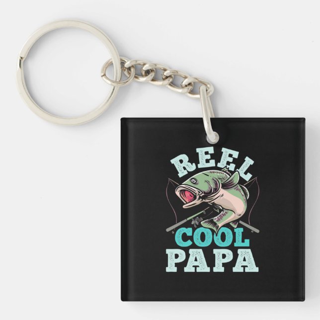 Fisher Reel Cool Papa Key Ring (Front)