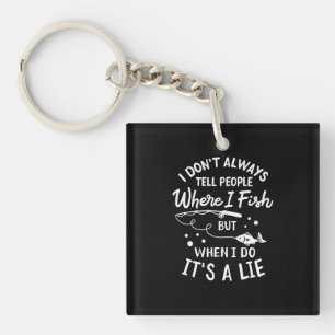 Fisher Where I Fish Key Ring