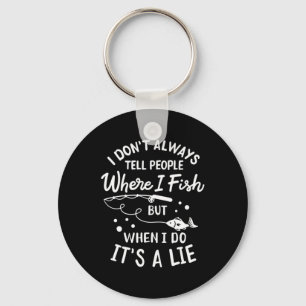 Fisher Where I Fish Key Ring