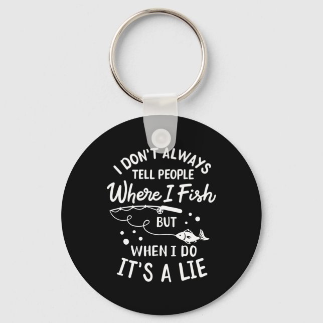 Fisher Where I Fish Key Ring (Front)