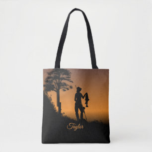 Fisher Woman at Dusk Tote Bag