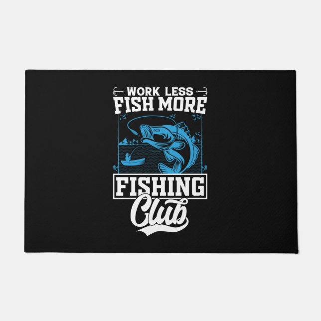 Fisher Work Less Fish More Doormat (Front)