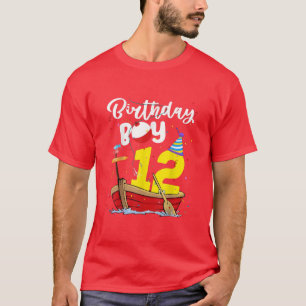 Fisherman 12th Birthday Boy Fishing 12 Year Old Th T-Shirt