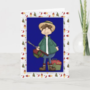 Fisherman 3 Father's Day Fishing Greeting Card