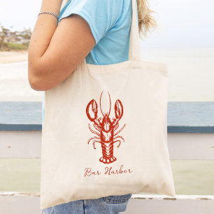 Fisherman Aesthetic Maine Lobster Custom Tote Bag