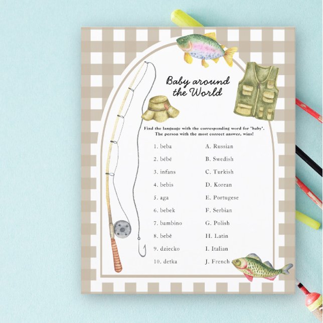 Fisherman baby shower - baby around the world game (Creator Uploaded)