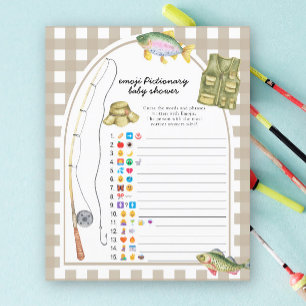 Fisherman baby shower - emoji pictionary game