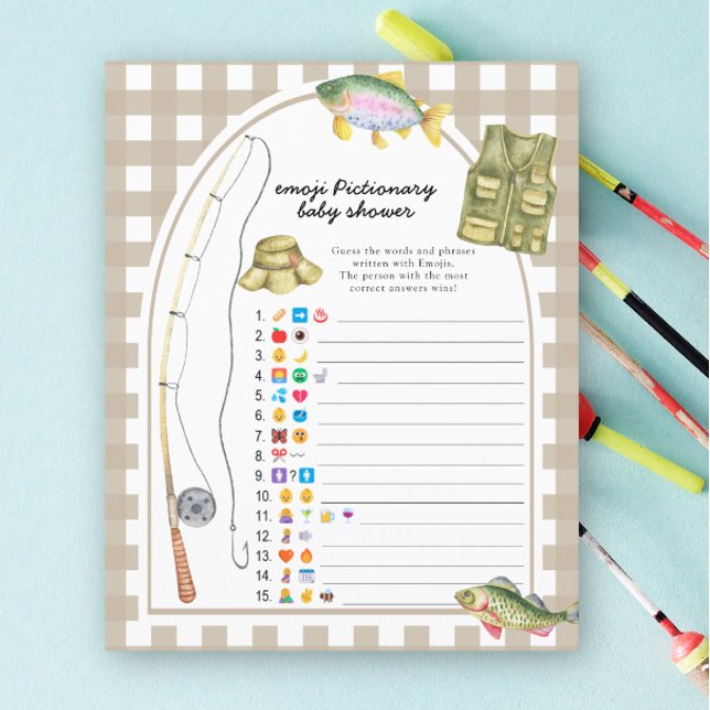 Fisherman baby shower - emoji pictionary game (Creator Uploaded)