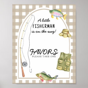 Fisherman Baby shower Favours Poster