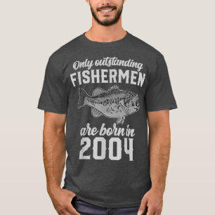 Fisherman Birthday Party Fishing Angler Fish 2004 T-Shirt