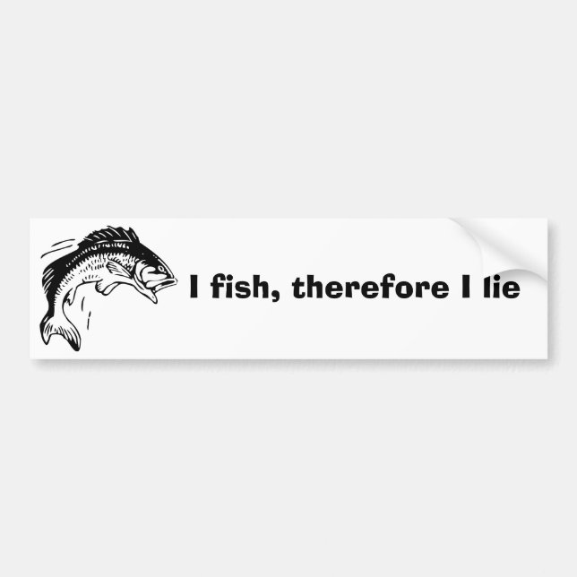 Fisherman Bumper Sticker (Front)