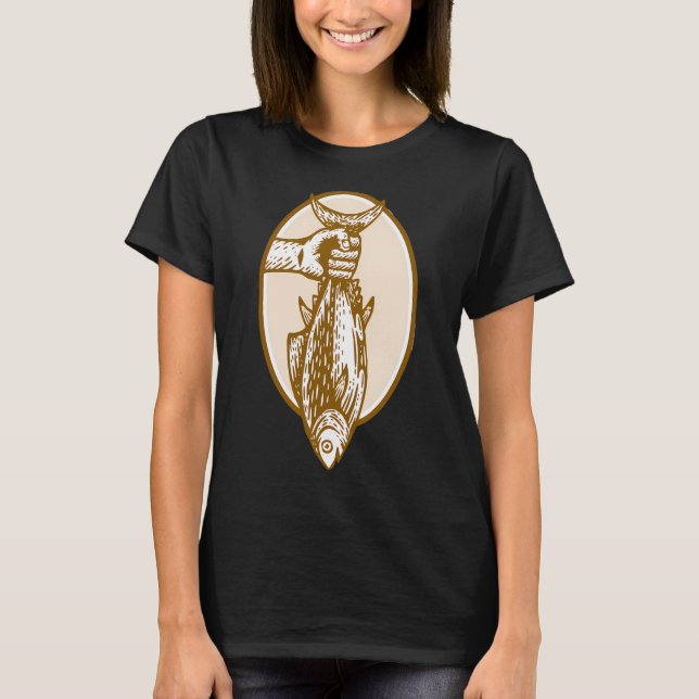 Fisherman catch fish T-Shirt (Front)