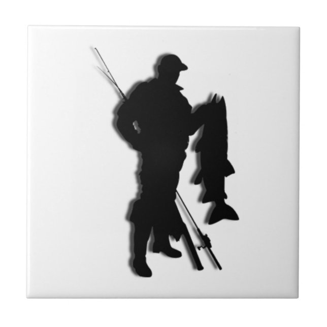 Fisherman Ceramic Tile (Front)