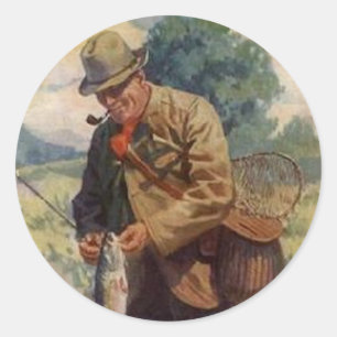Fisherman Classic Round Sticker