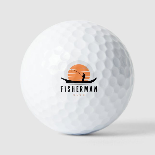 Fisherman Club Cap Golf Balls (Front)