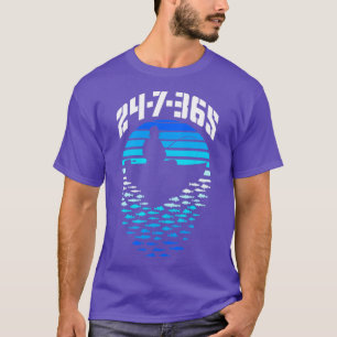 Fisherman Dad 247365 Fishing Boat Funny Vintage Re T-Shirt