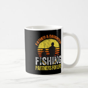 Fisherman Dad And Daughter Fishing Partners For Li Coffee Mug