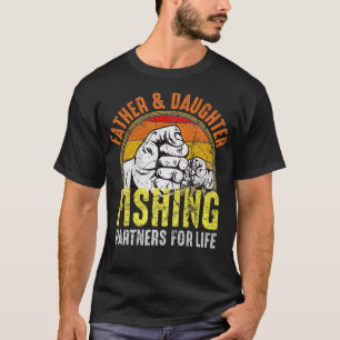 Fisherman Dad and Daughter Fishing Partners For Li T-Shirt