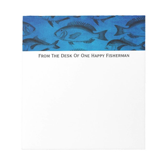 Fisherman Dad's Retirement Desk Pad (Front)