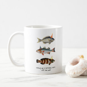 Fisherman Fish Hat Fun Birthday Coffee Mug