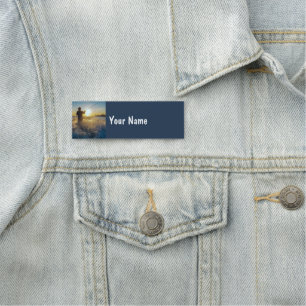Fisherman Fishing Fish Lake Hobby Custom Name Tag