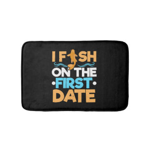 Fisherman Fishing Fisher Fish Catcher Fish Bath Mat