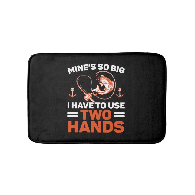 Fisherman Fishing Fisher Fish Catcher Fish   Bath Mat (Front)