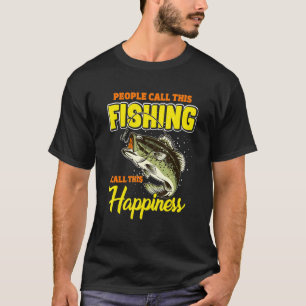 Fisherman Fishing Happiness Apparel T-Shirt