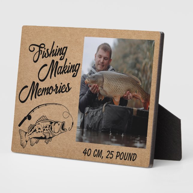  Fisherman Fishing Memories Father’s Day Fishing Plaque (Side)