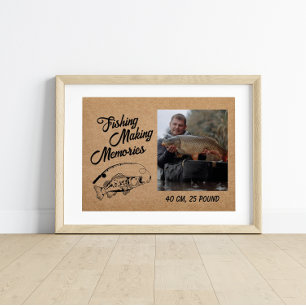Fisherman Fishing Memories Father’s Day Fishing Poster