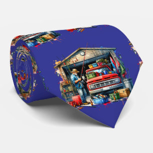 Fisherman Getting Ready to Go Fishing Tie