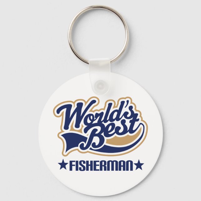 Fisherman Gift Key Ring (Front)
