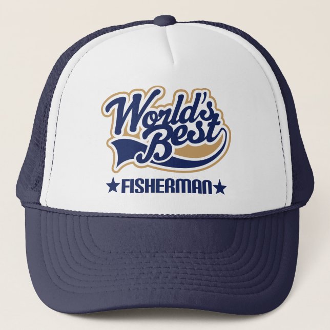 Fisherman Gift Trucker Hat (Front)