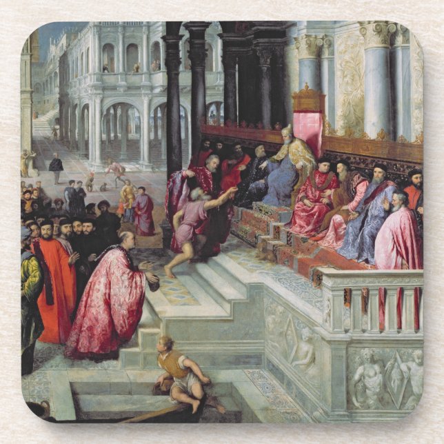 Fisherman Giving the Ring to the Doge of Venice Coaster (Front)