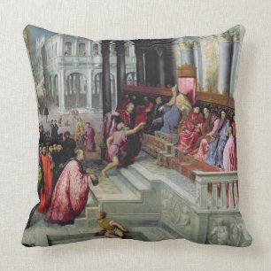 Fisherman Giving the Ring to the Doge of Venice Cushion