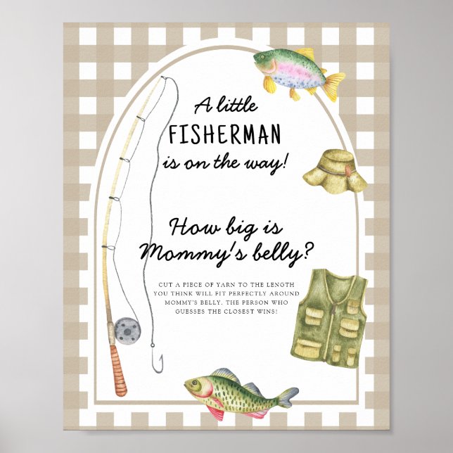 Fisherman - how big is mummy's belly game poster (Front)