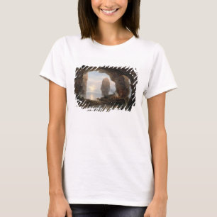 Fisherman in a Grotto, Helgoland, 1850 (oil on can T-Shirt
