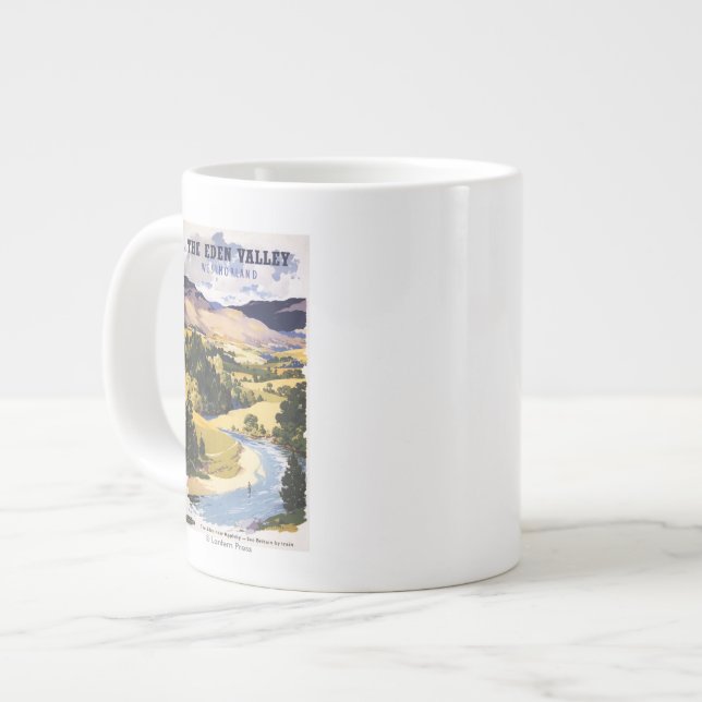 Fisherman in the Eden Valley Large Coffee Mug (Front Left)